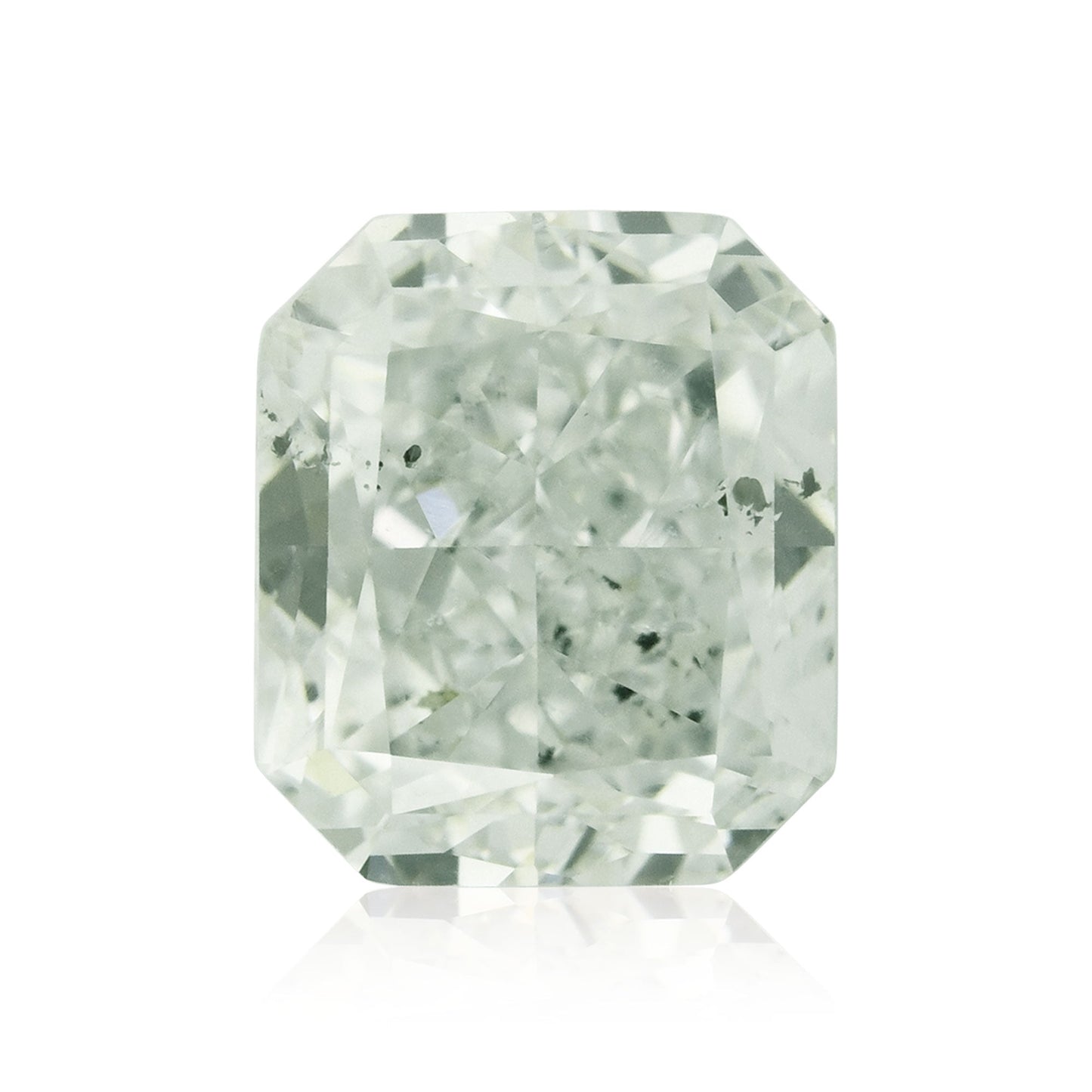 1,01 Karat hellgrüner, strahlender Diamant, SI2, GIA