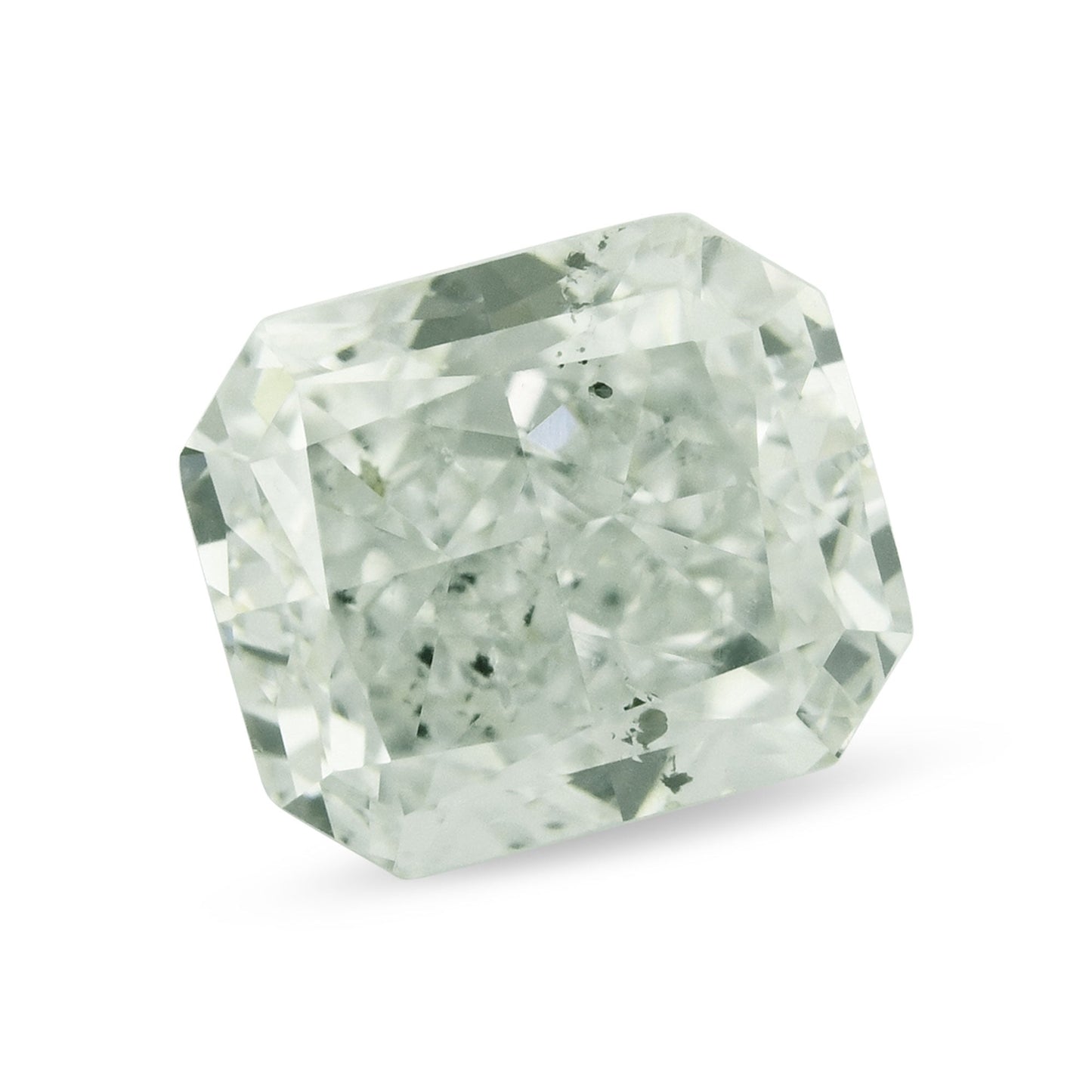 1,01 Karat hellgrüner, strahlender Diamant, SI2, GIA