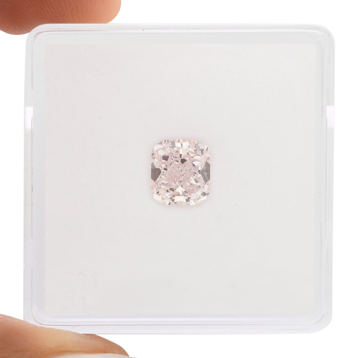 1,01 Karat sehr hellrosa Kissen-Diamant VVS2 GIA
