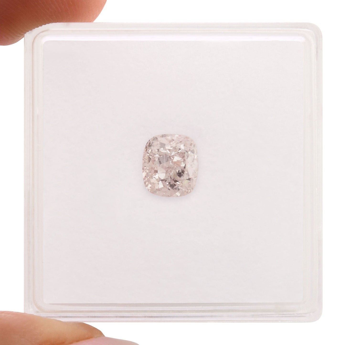 1,01 Karat sehr hellrosa Kissen-Diamant VS2 GIA