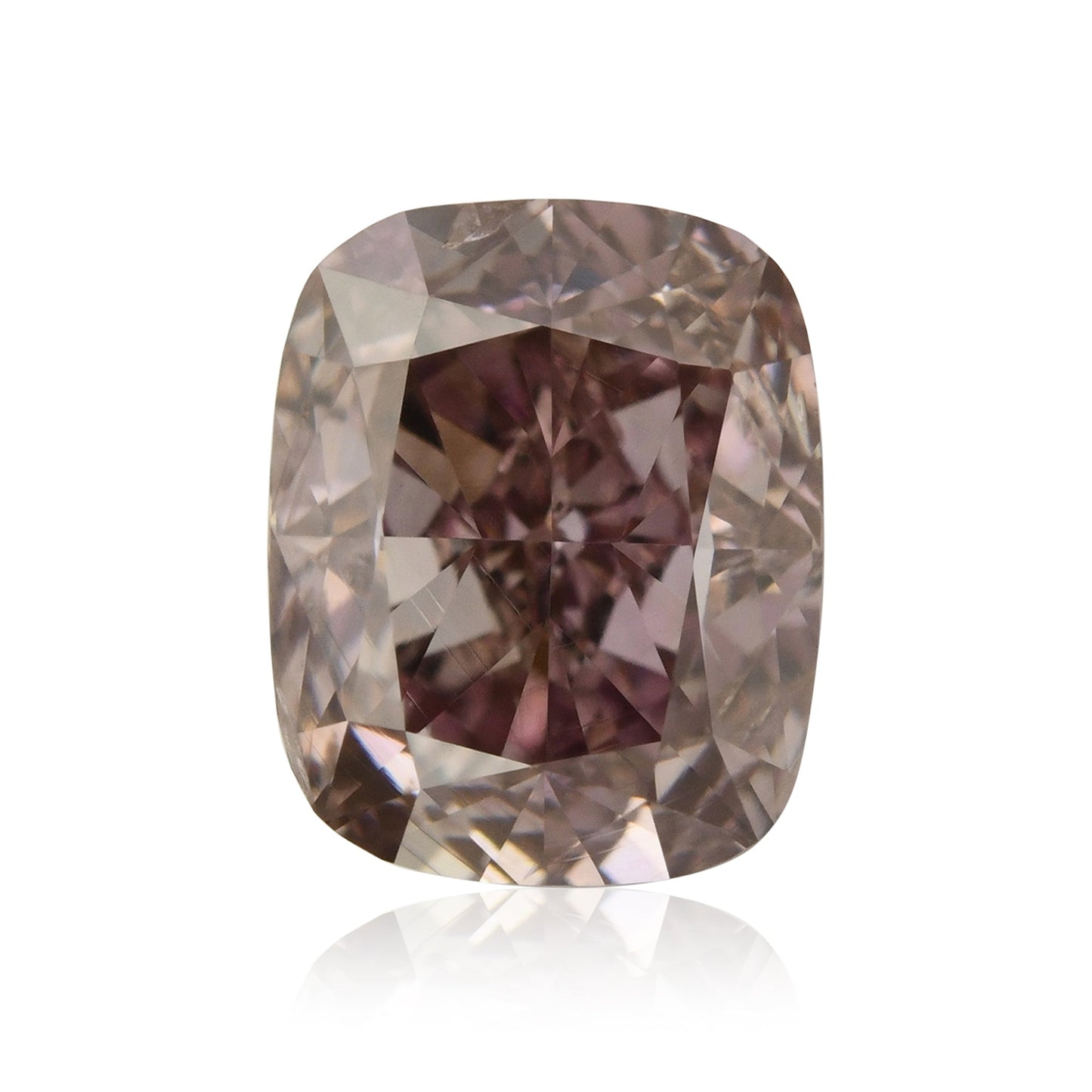 1,01 Karat Fancy Dark Brown Purple Cushion Diamond SI2 GIA