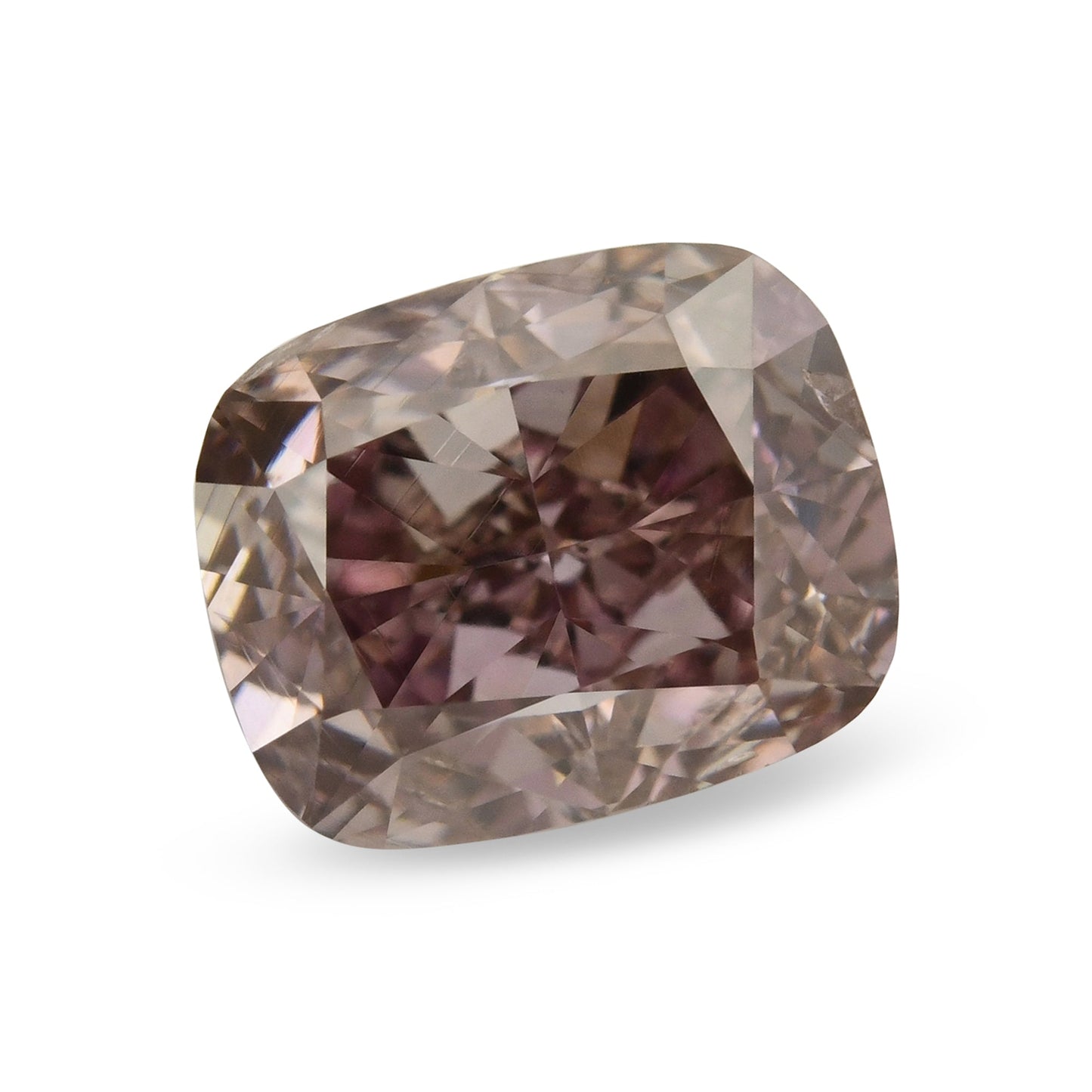 1,01 Karat Fancy Dark Brown Purple Cushion Diamond SI2 GIA