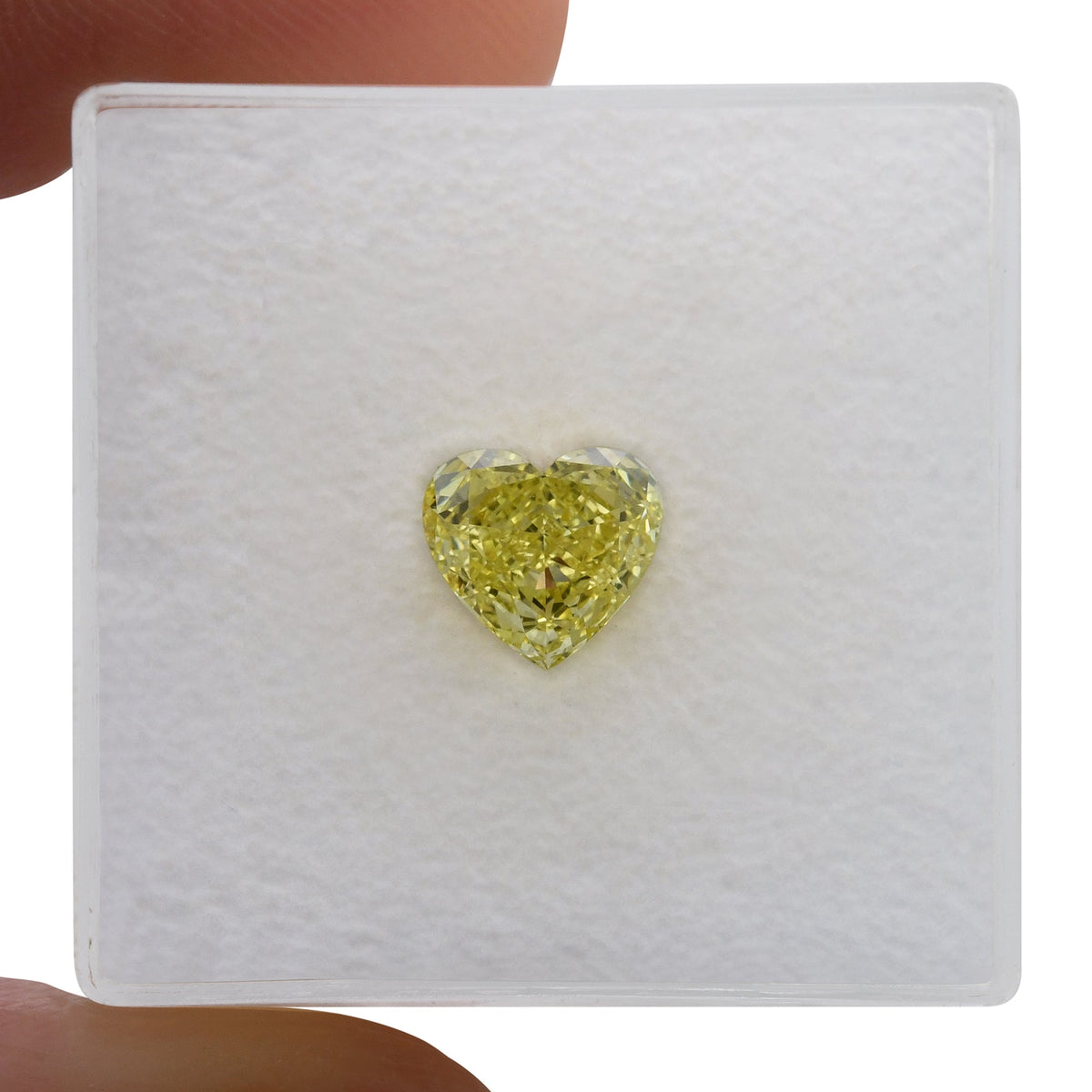 Herzförmiger Diamant | 1,01 ct | Intensiv gelb | VVS1 | GIA | Ref. 719649