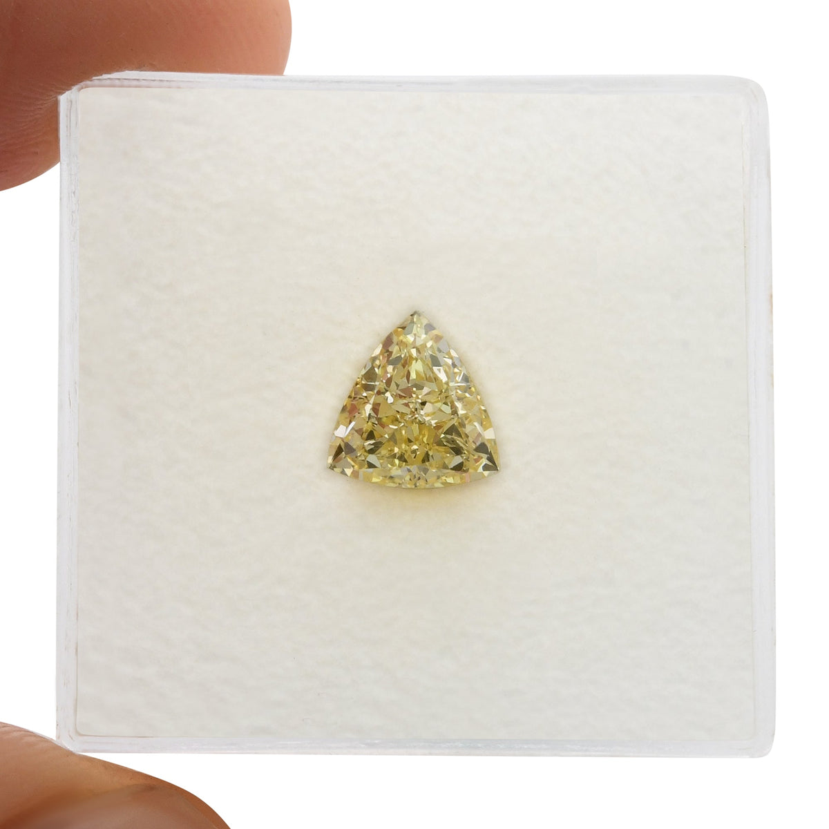 Triangle Diamond | 1.01 ct | Fancy Light Orangy Yellow | IF | GIA | Ref 719749