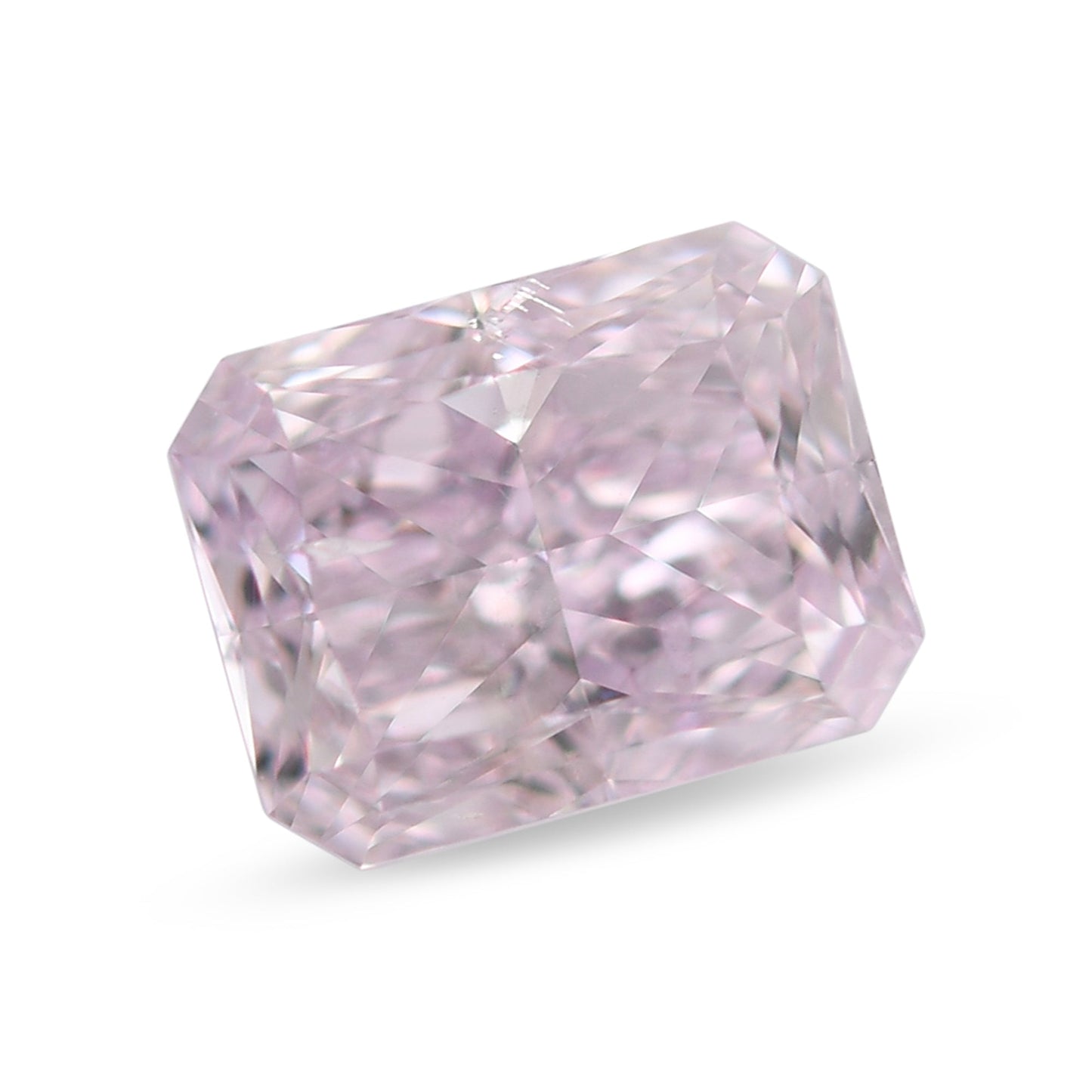 1,01 Karat Fancy Light Purplish Pink Radiant Diamant SI2 GIA