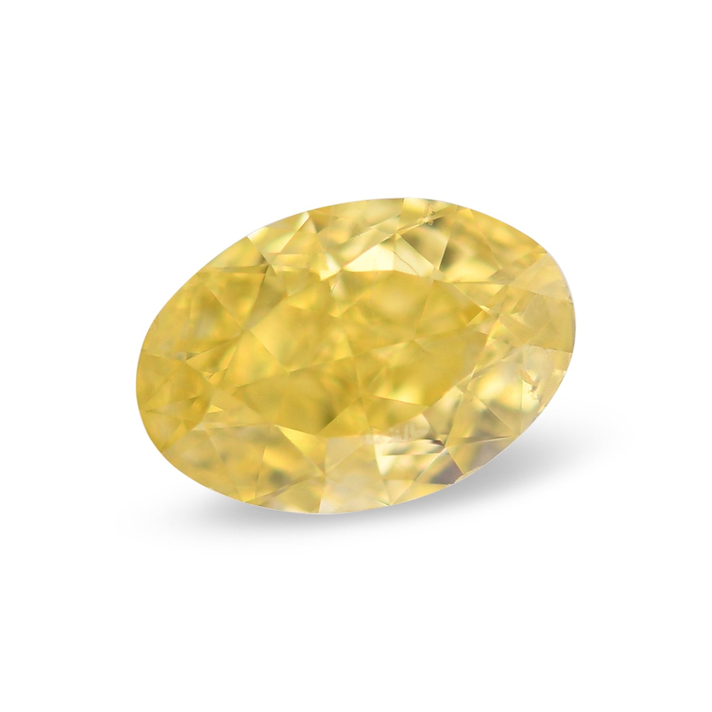 1,01 Karat Fancy Vivid Yellow Oval Diamond SI2 GIA