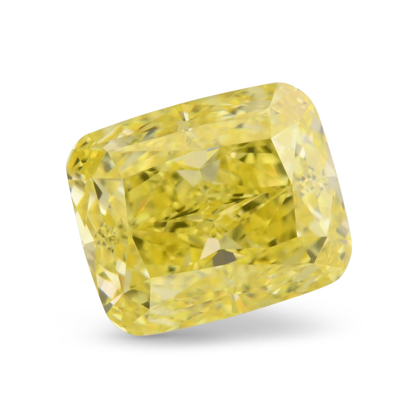 1.01 Carat Fancy Vivid Yellow Cushion Diamond VS1 GIA