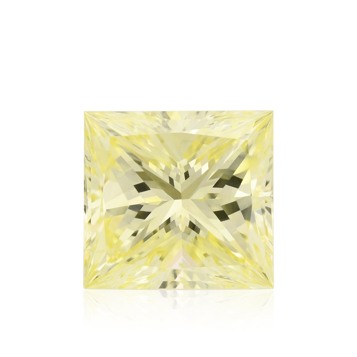 1,01 Karat Fancy Yellow Princess Diamant SI1 GIA