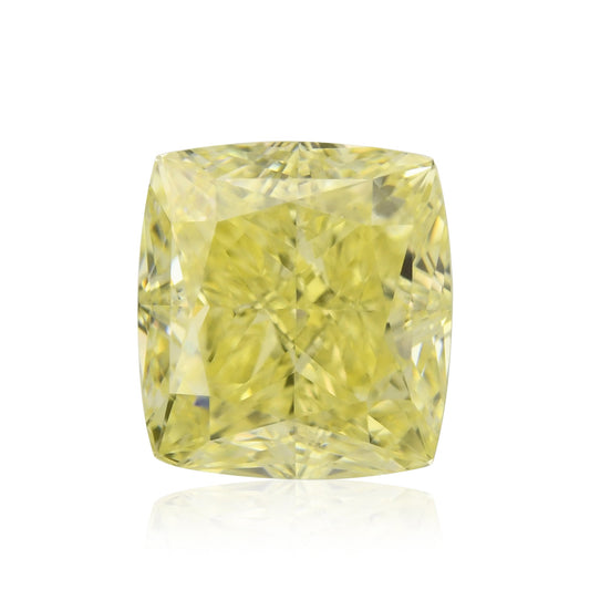 1,01 Karat Fancy Yellow Cushion Diamond VVS2 GIA