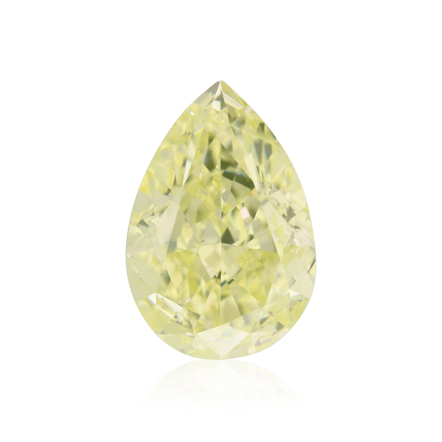 1,01 Karat hellgrünlich-gelber Birnendiamant VS1 GIA