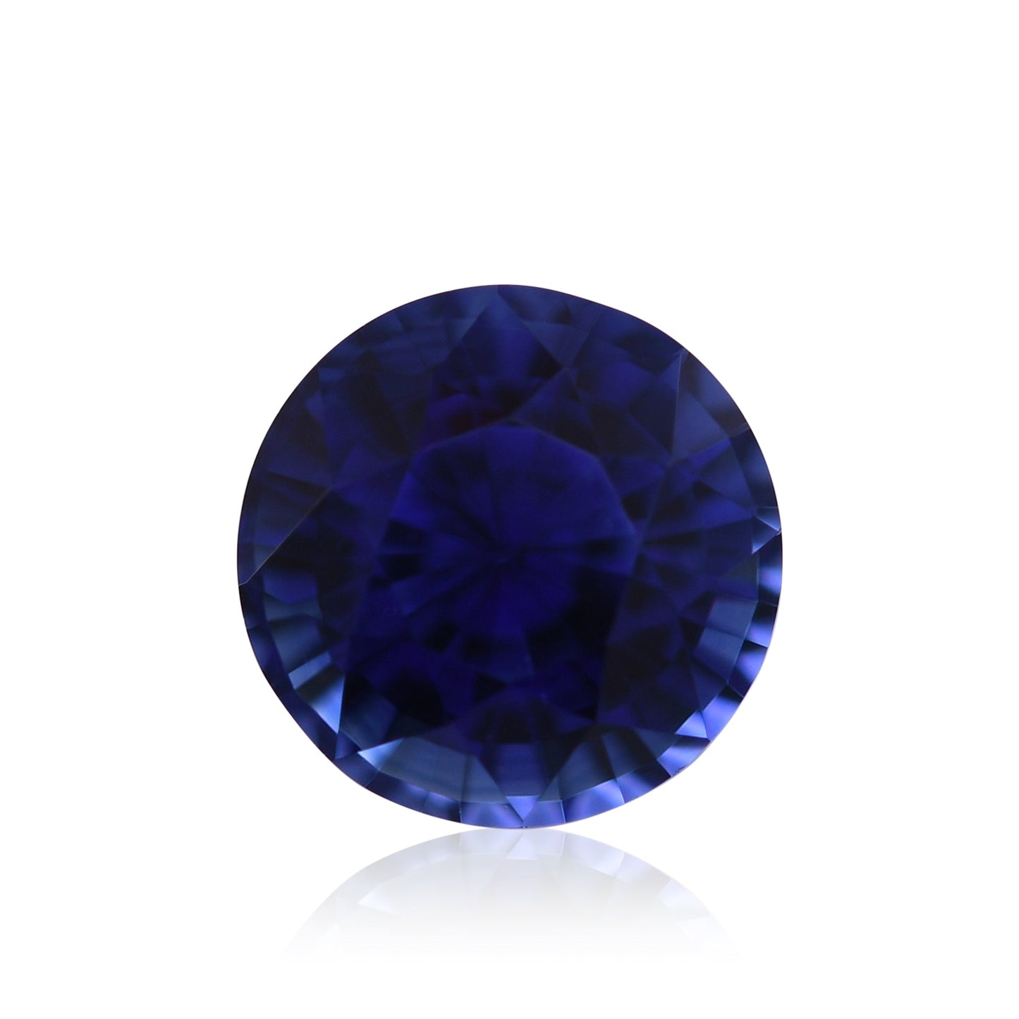 1,01 Karat blauer runder Saphir aus Sri Lanka