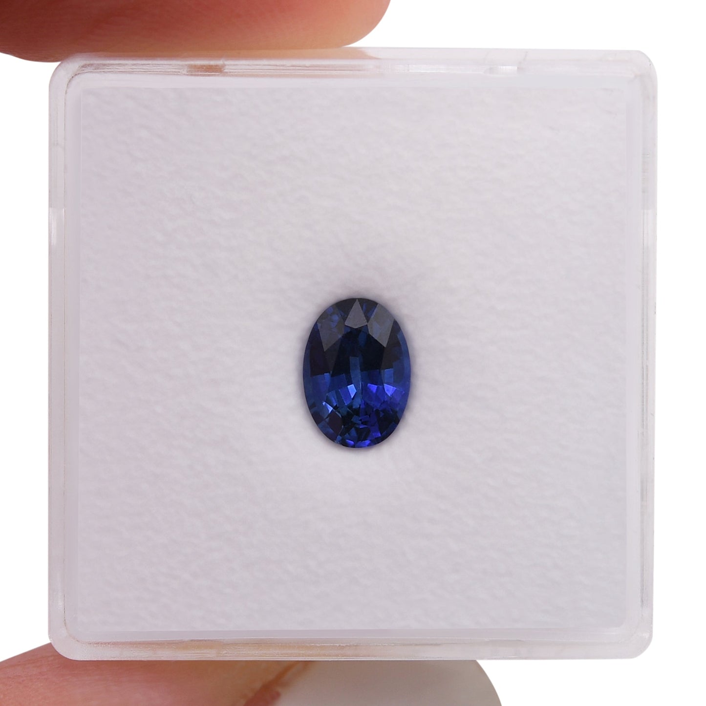 1,01 Karat blauer ovaler Saphir aus Sri Lanka