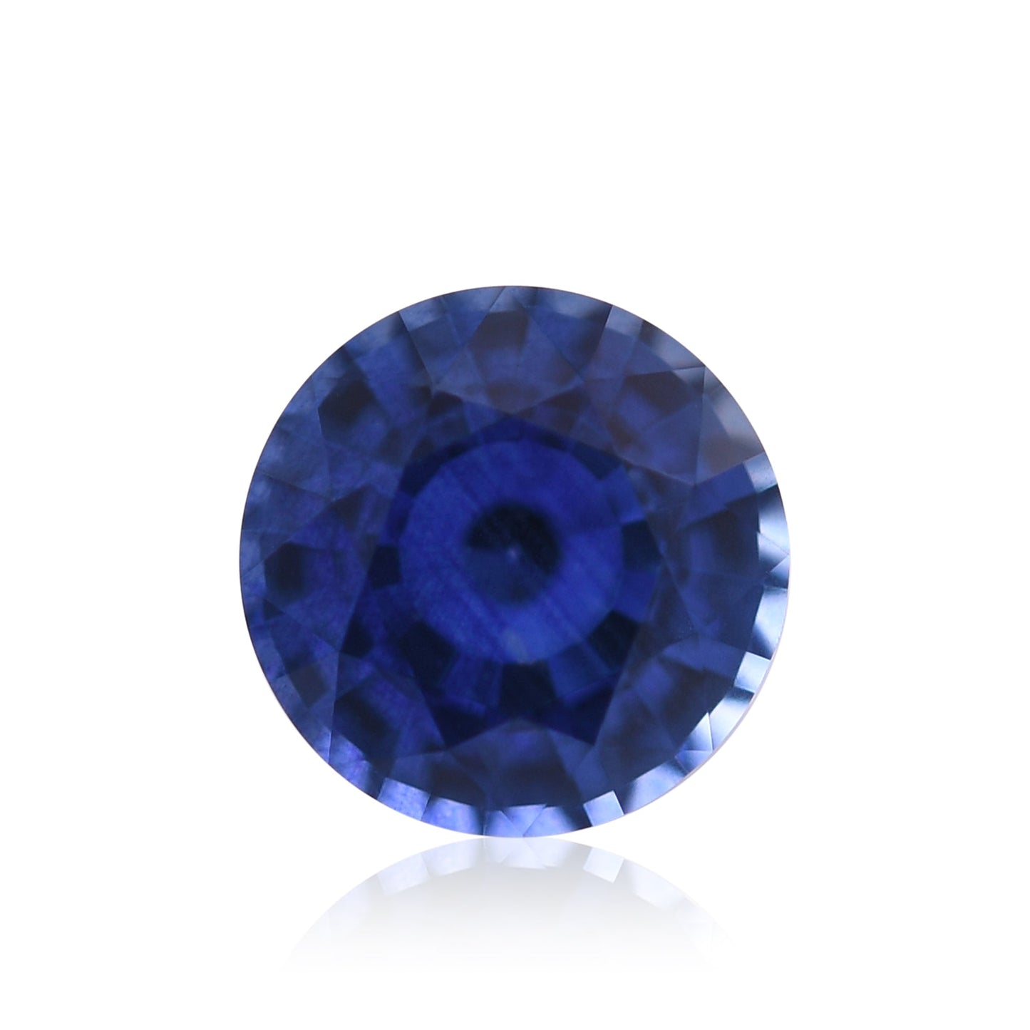 1,01 Karat blauer runder Saphir aus Sri Lanka