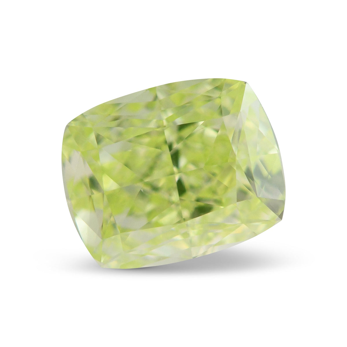 Cushion Diamond | 1.02 ct | Fancy Intense Yellow Green | VS2 | GIA | Ref 720471