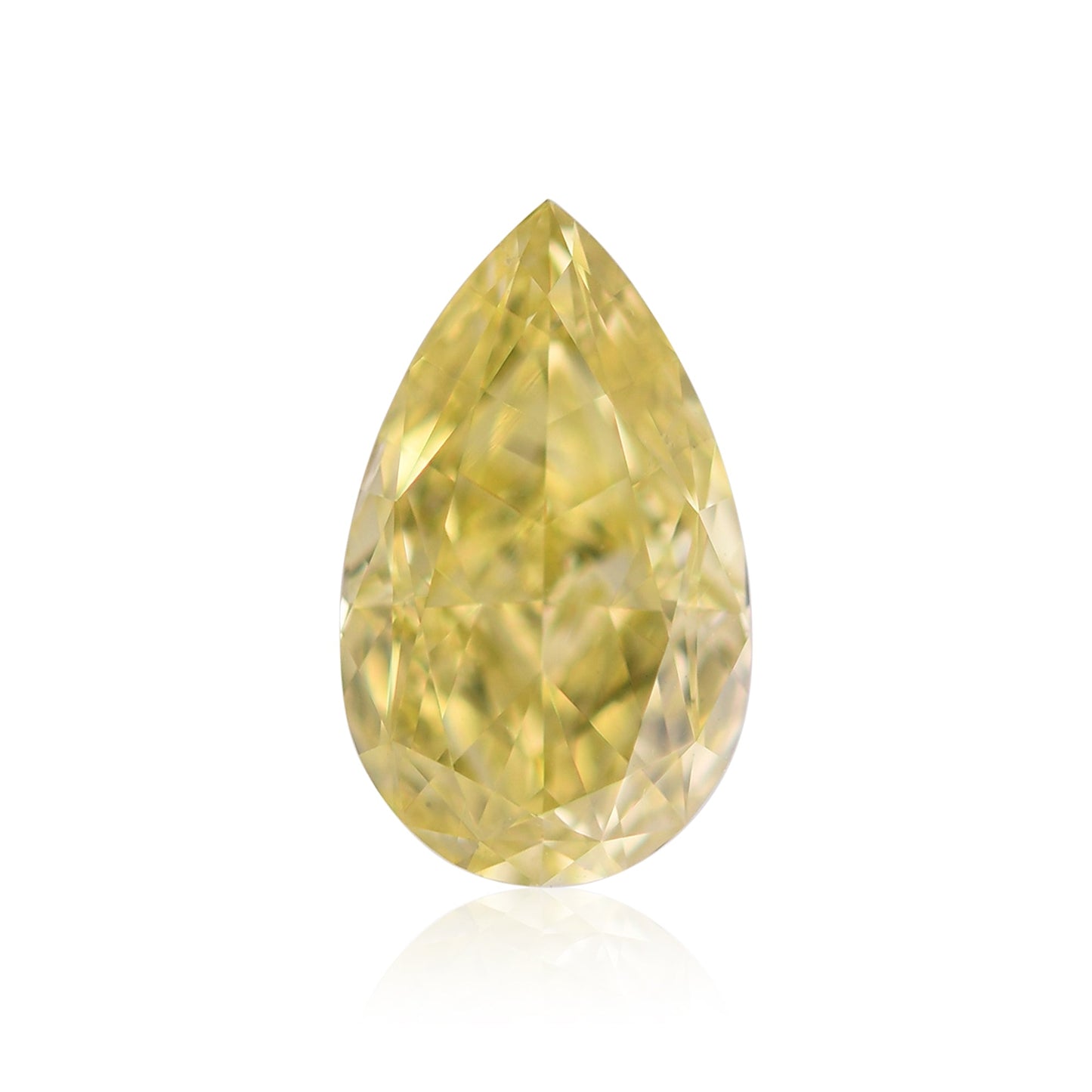 1,02 Karat Fancy Intense Yellow Birnenförmiger Diamant SI2 GIA