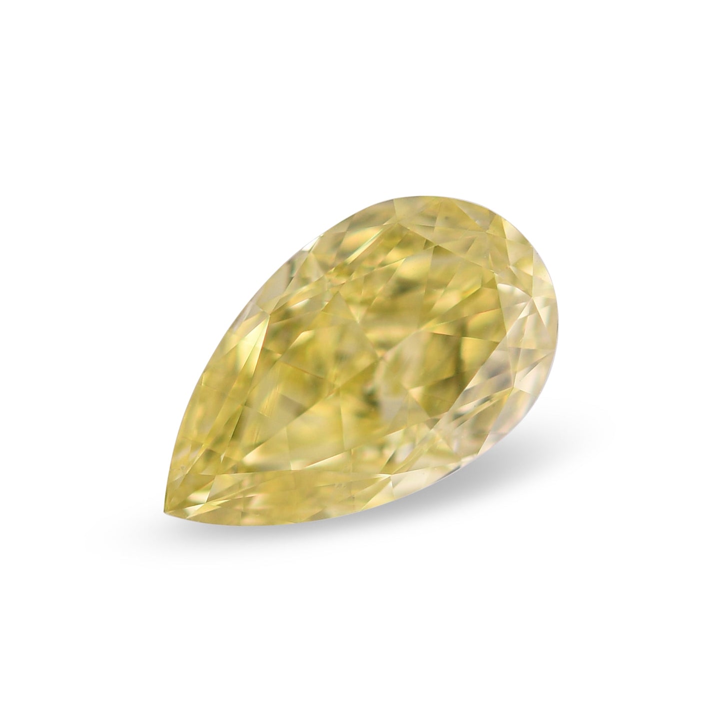 1,02 Karat Fancy Intense Yellow Birnenförmiger Diamant SI2 GIA