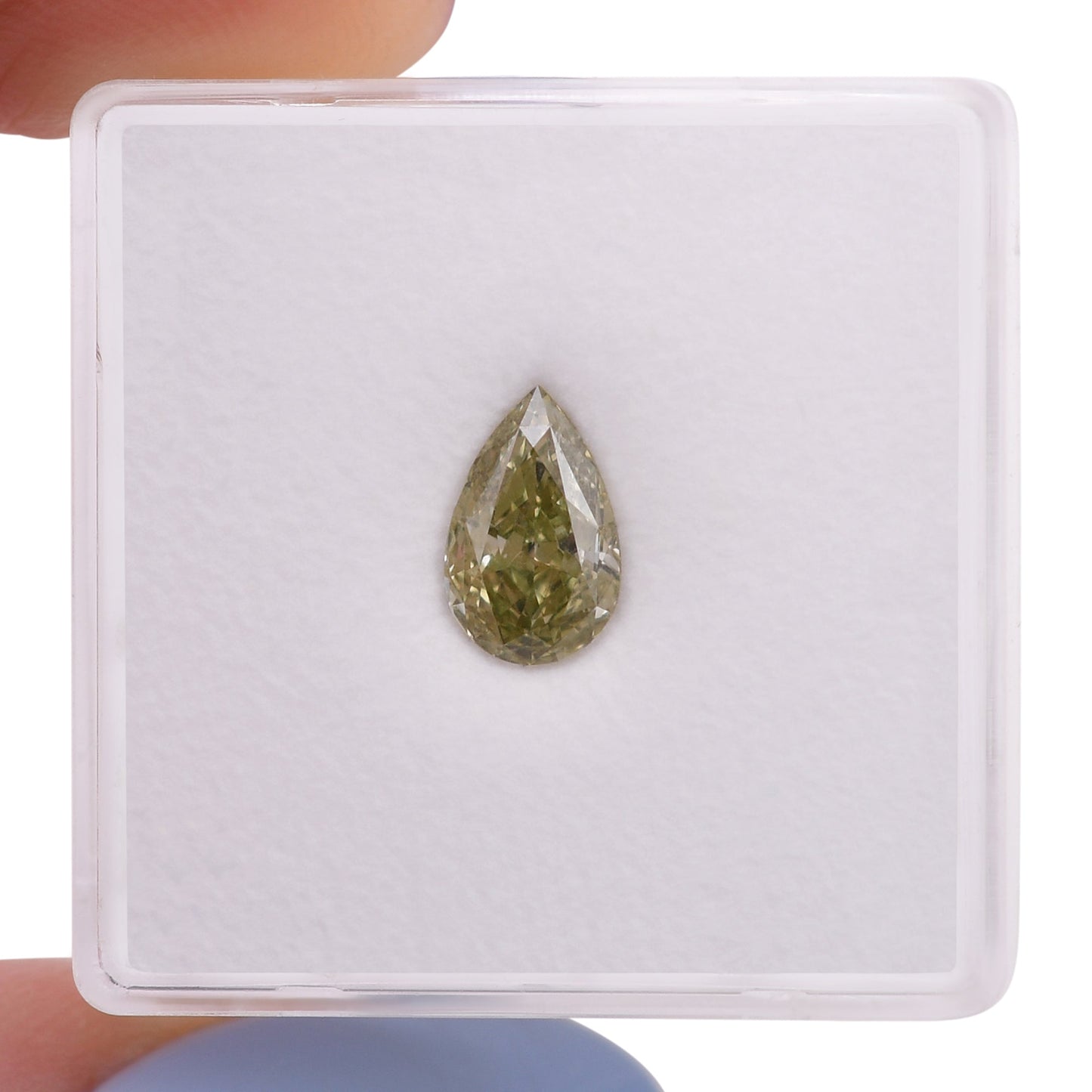 1,03 Karat Fancy Brownish Greenish Yellow Pirinoid Chameleon Diamond VS1 GIA