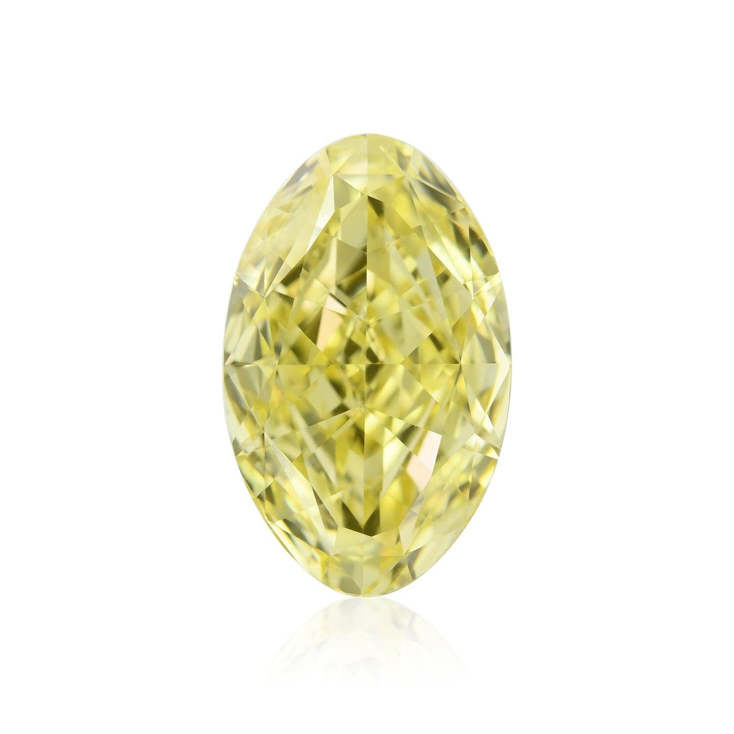 1,03 Karat Fancy Intense Yellow Oval Diamond VS1 GIA