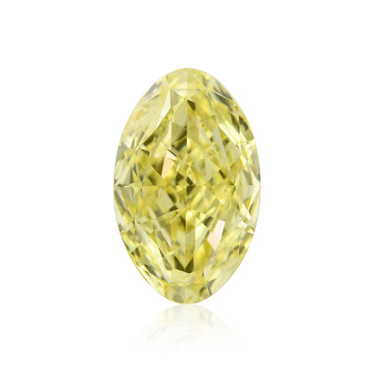 1,03 Karat Fancy Intense Yellow Oval Diamond VS1 GIA