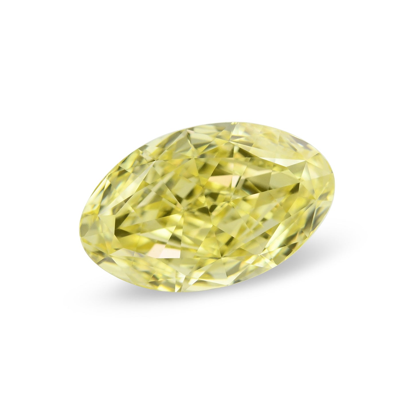 1,03 Karat Fancy Intense Yellow Oval Diamond VS1 GIA
