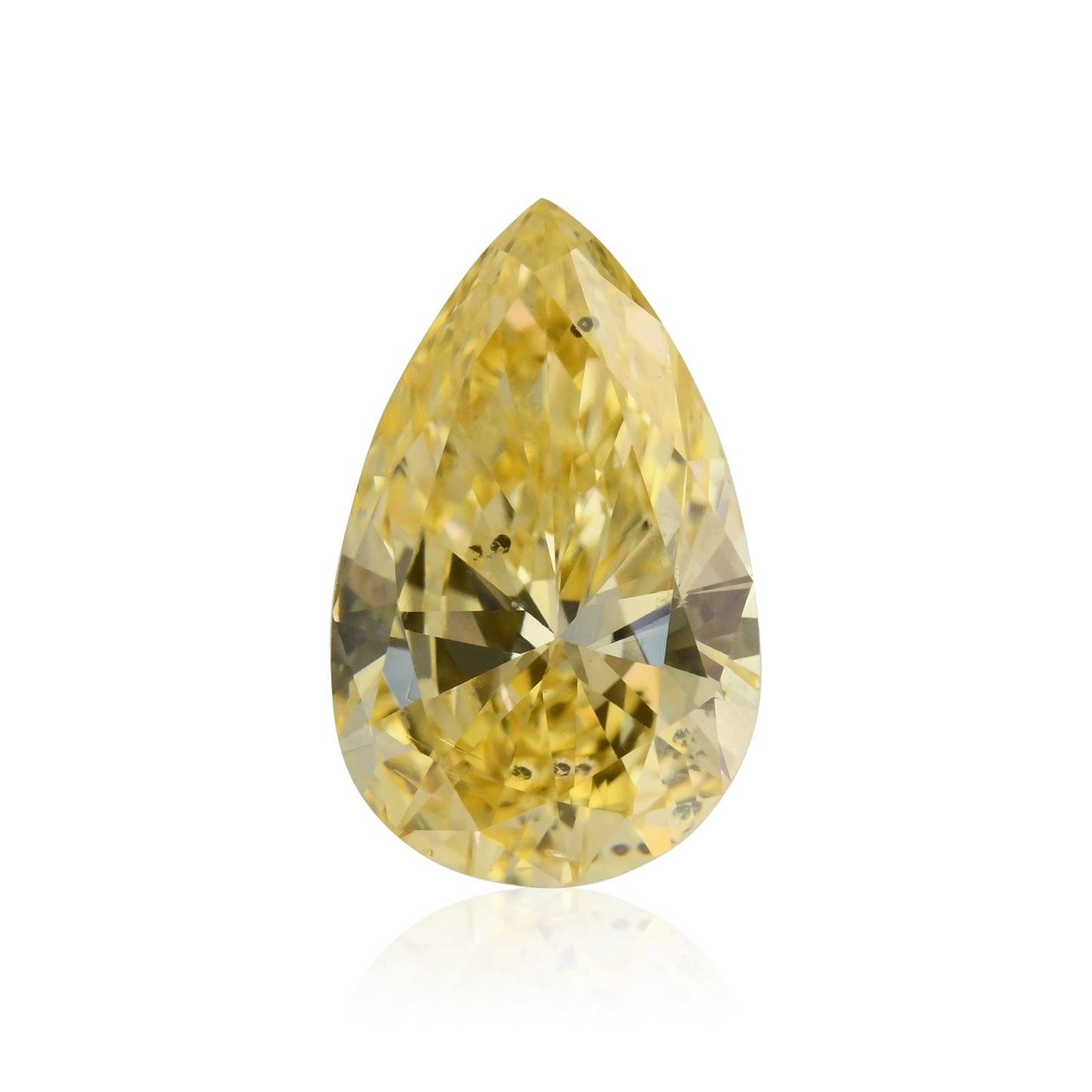 1,04 Karat Fancy Intense Orange Yellow Pear Diamond SI2 GIA
