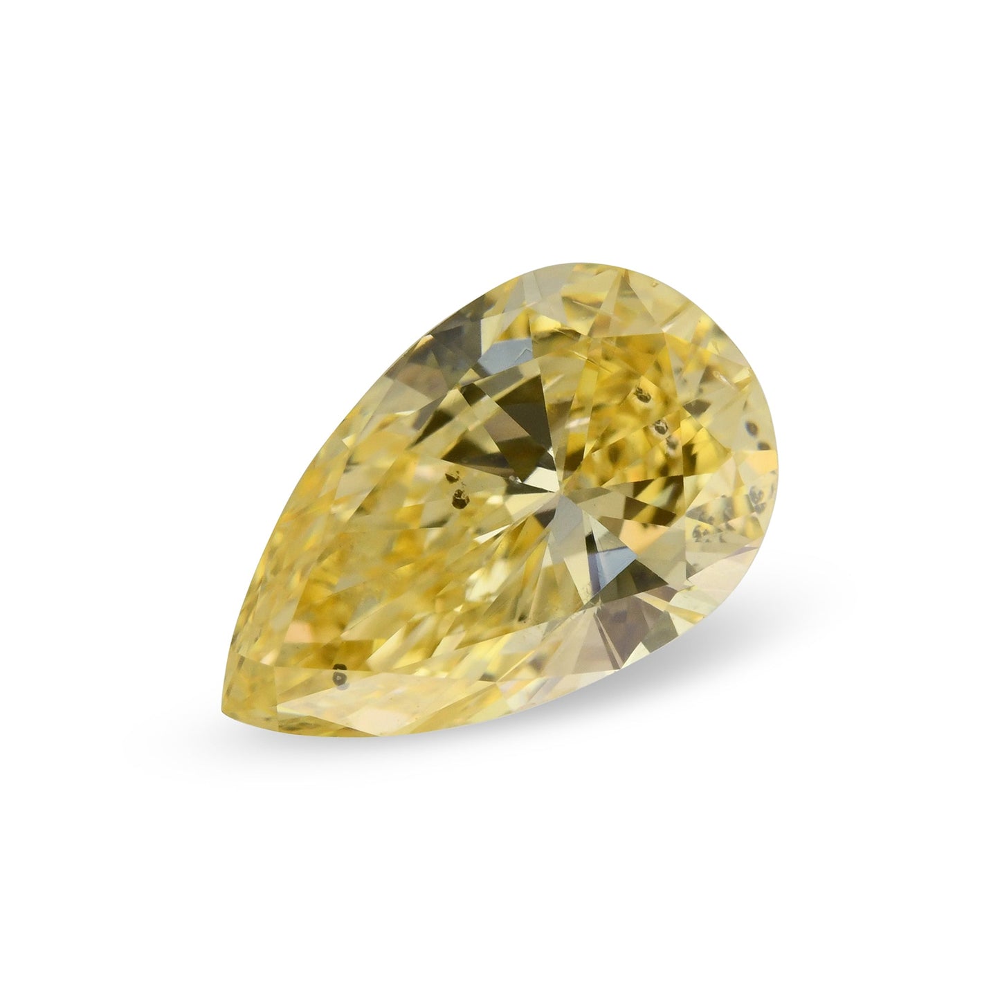 1,04 Karat Fancy Intense Orange Yellow Pear Diamond SI2 GIA