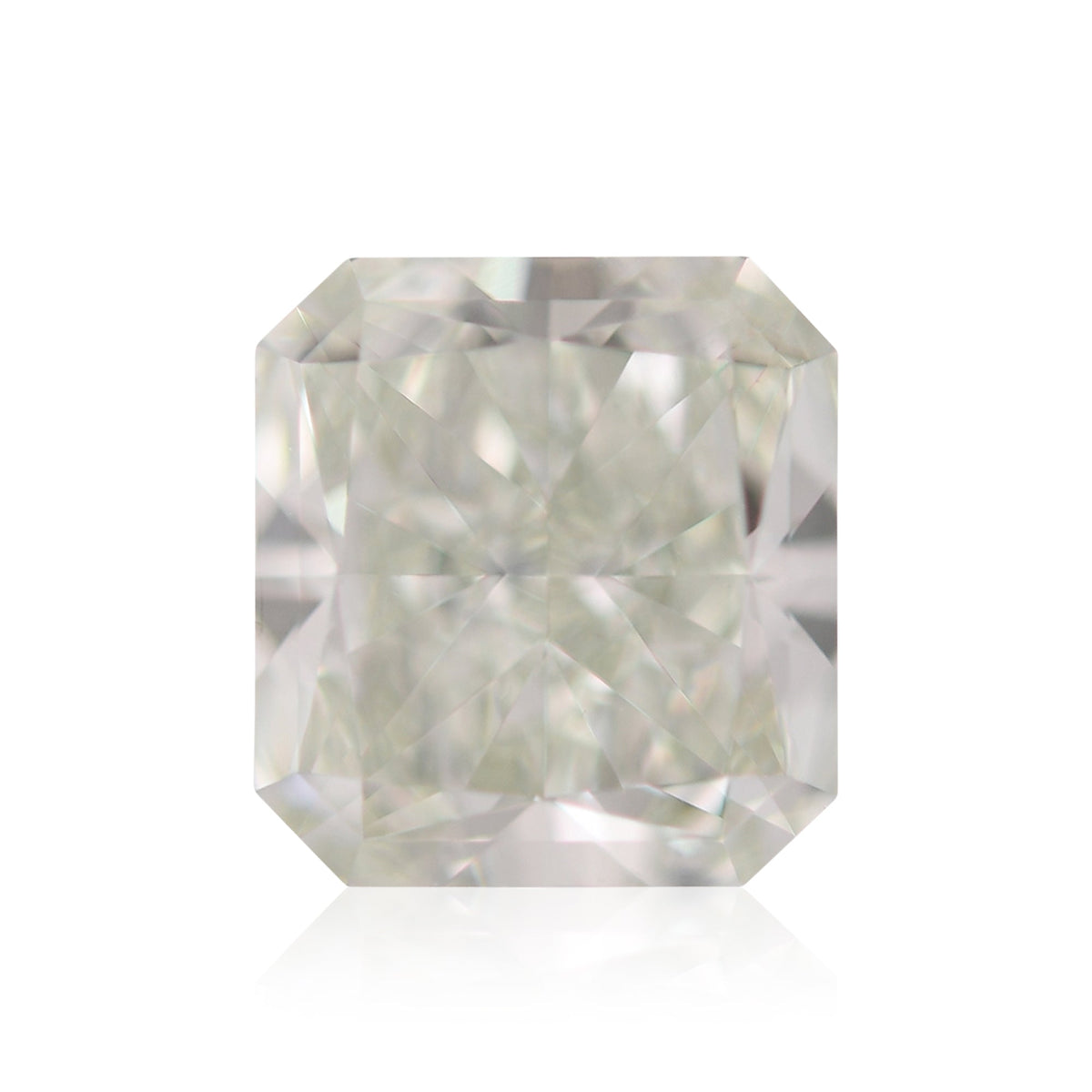 Radiant Diamond | 1.04 ct | Fancy Light Yellowish Green | VS1 | GIA | Ref 716526