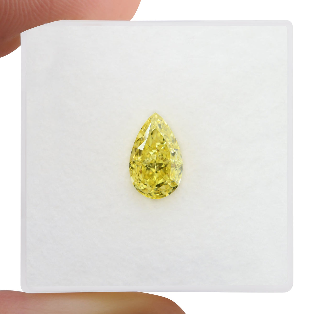 Birnenförmiger Diamant | 1,04 ct | Fancy Vivid Yellow | IF | GIA | Ref. 720383