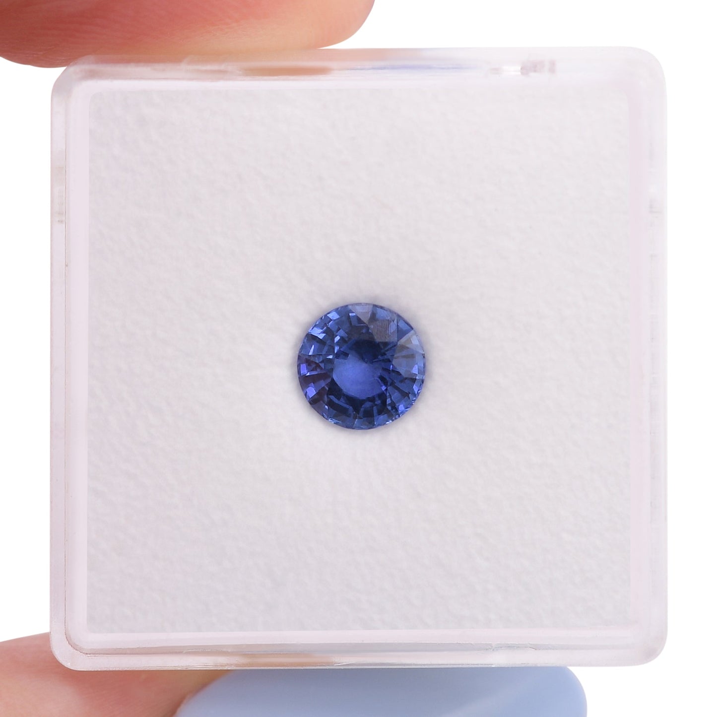1,04 Karat blauer runder Saphir aus Sri Lanka