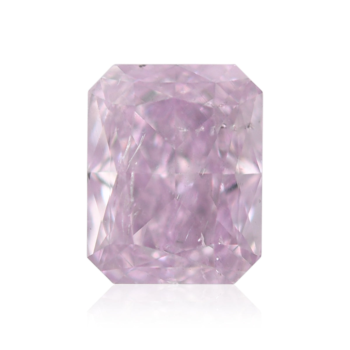 1,05 Karat Fancy Pink Purple Radiant Diamant I1 GIA