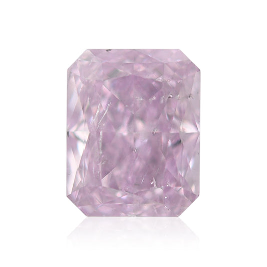 1,05 Karat Fancy Pink Purple Radiant Diamant I1 GIA