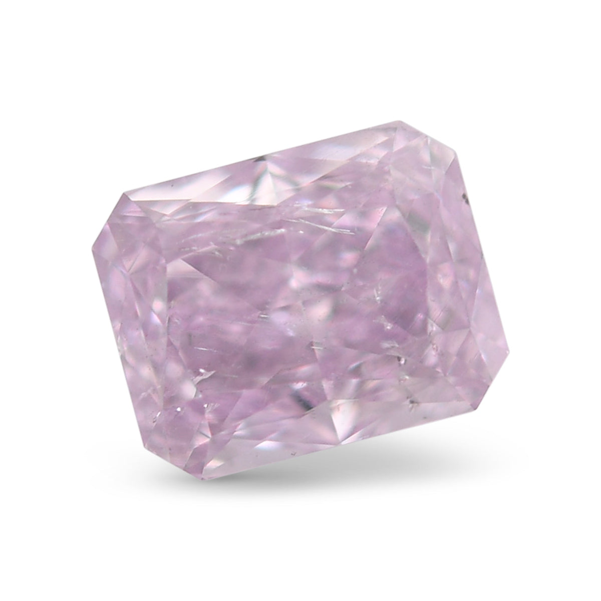 1,05 Karat Fancy Pink Purple Radiant Diamant I1 GIA