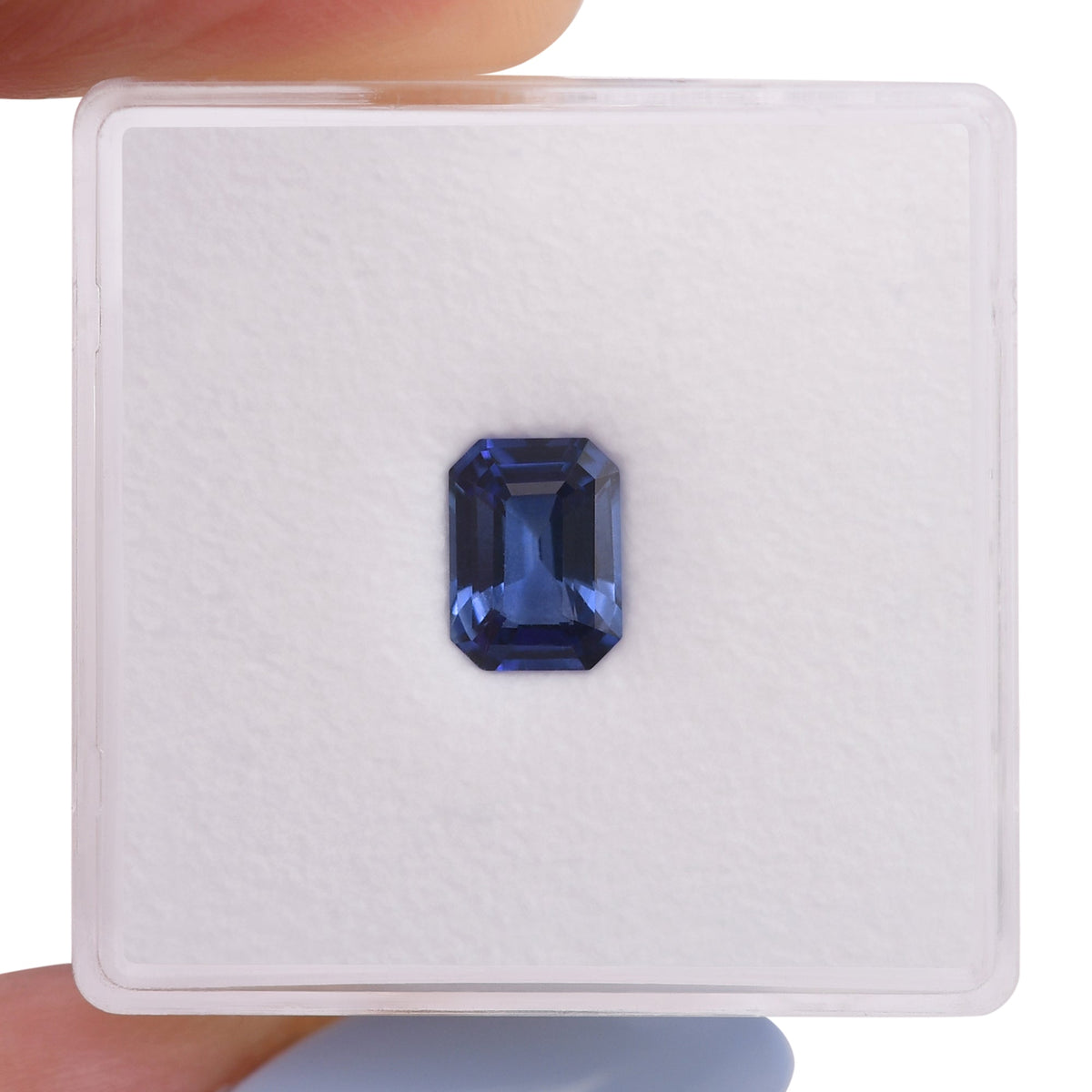 1,05 Karat blauer Smaragd-Saphir aus Sri Lanka