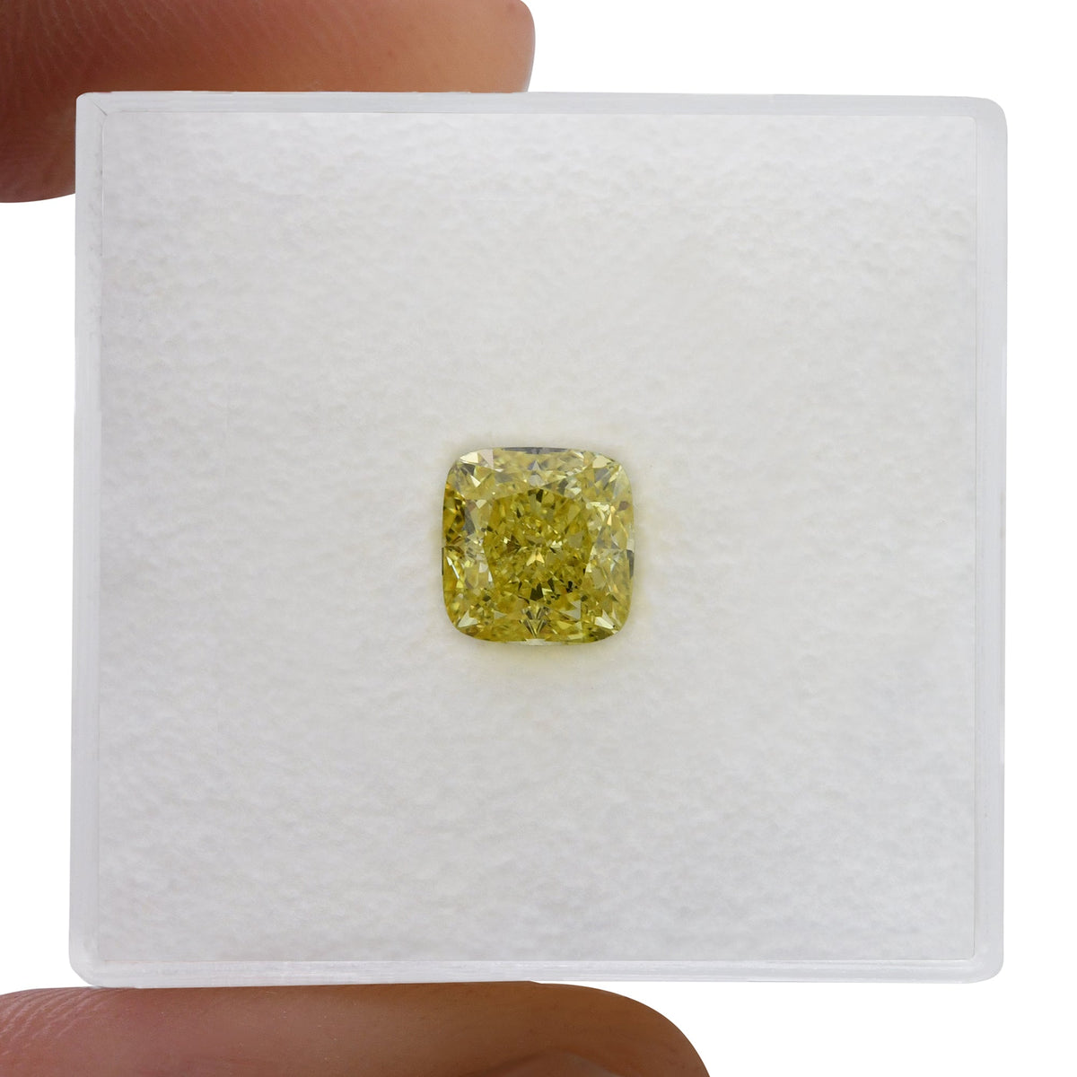 Cushion Diamond | 1.06 ct | Fancy Vivid Yellow | VS1 | GIA | Ref 721431