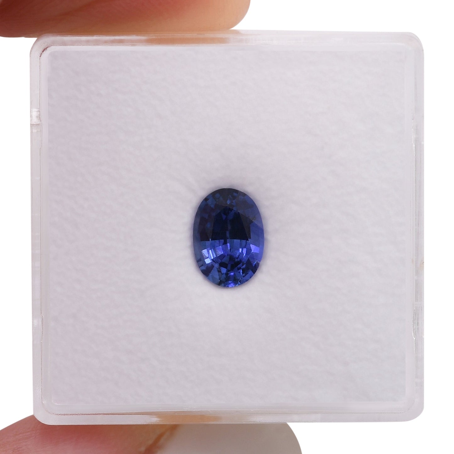 1,06 Karat blauer ovaler Saphir aus Sri Lanka