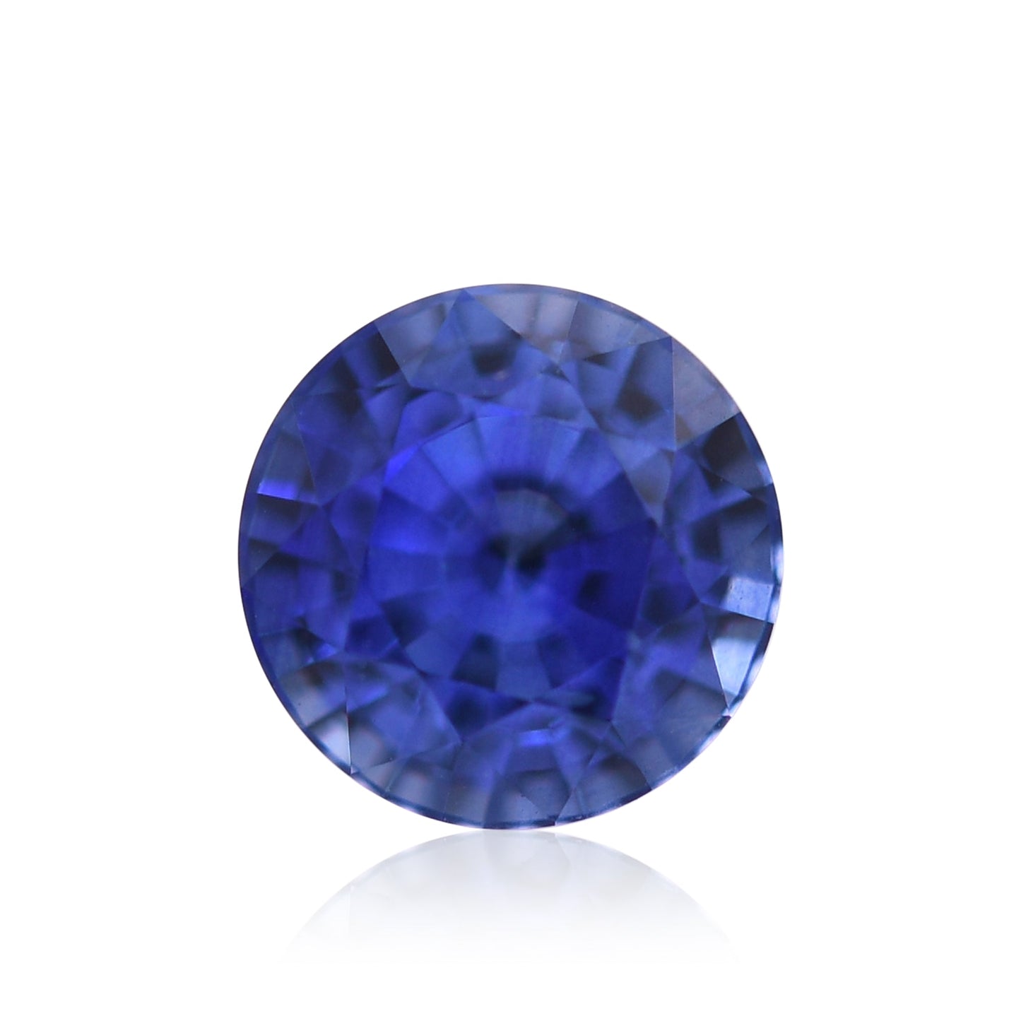 1,06 Karat blauer runder Saphir aus Sri Lanka