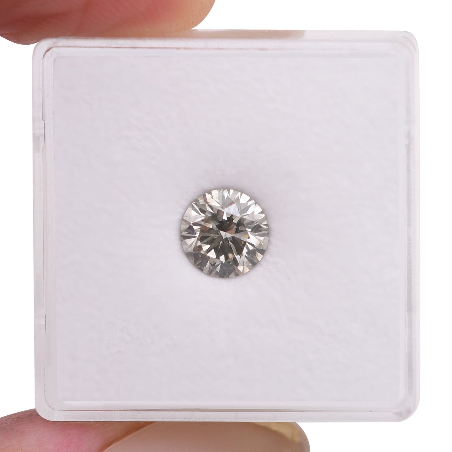 1,07 Karat hellgrauer runder Brillantdiamant SI1 GIA