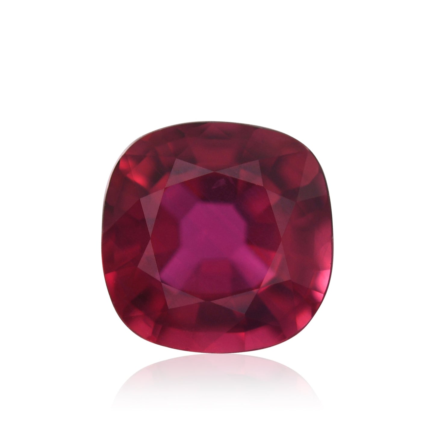 1,07 Karat roter Mosambik-Kissenrubin