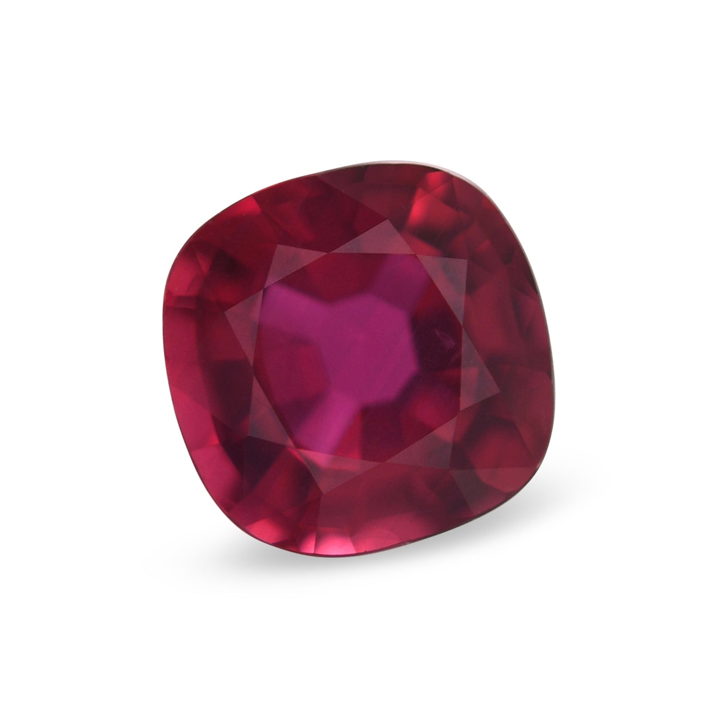 1,07 Karat roter Mosambik-Kissenrubin