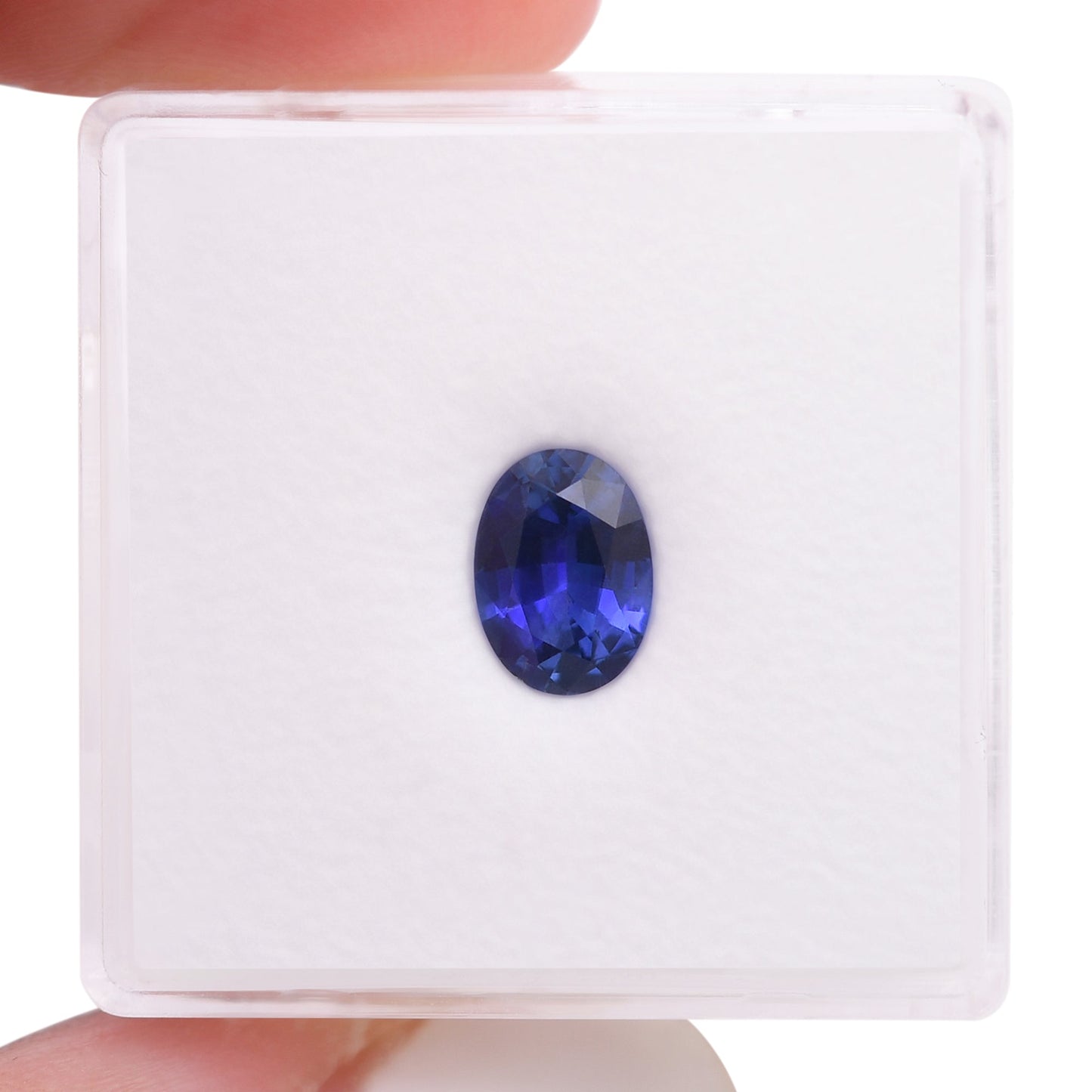 1,08 Karat blauer ovaler Saphir aus Sri Lanka