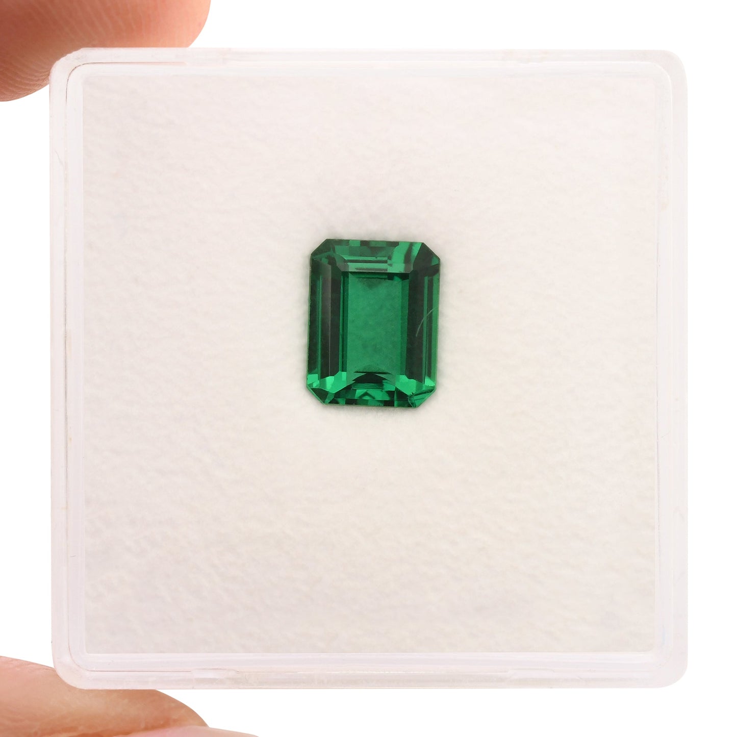 1,08 Karat Grüner Zambia-Smaragd (Gubelin, unbehandelt)