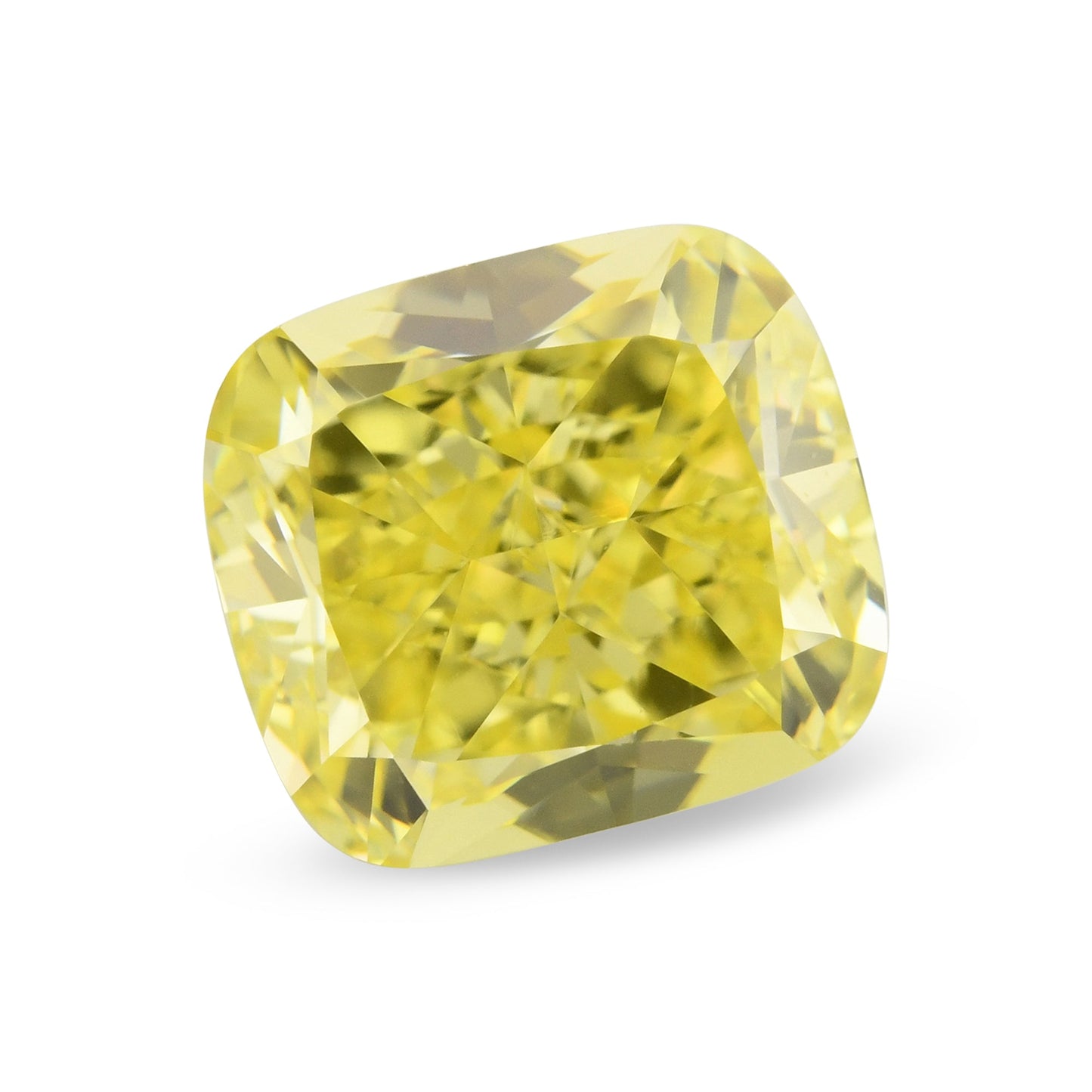 1,08 Karat Fancy Intense Yellow Cushion Diamond VVS2 GIA