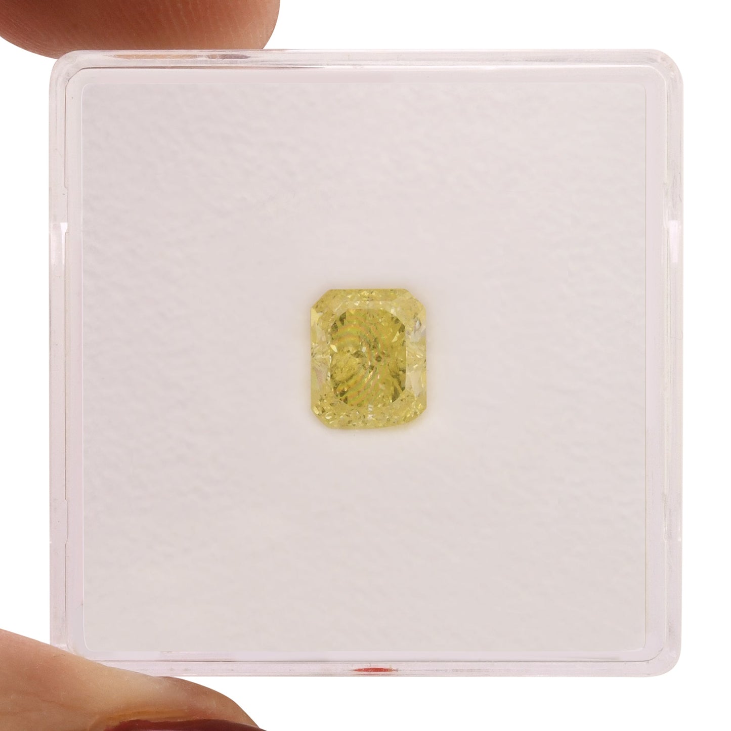 1,08 Karat Fancy Yellow Radiant VVS2 GIA