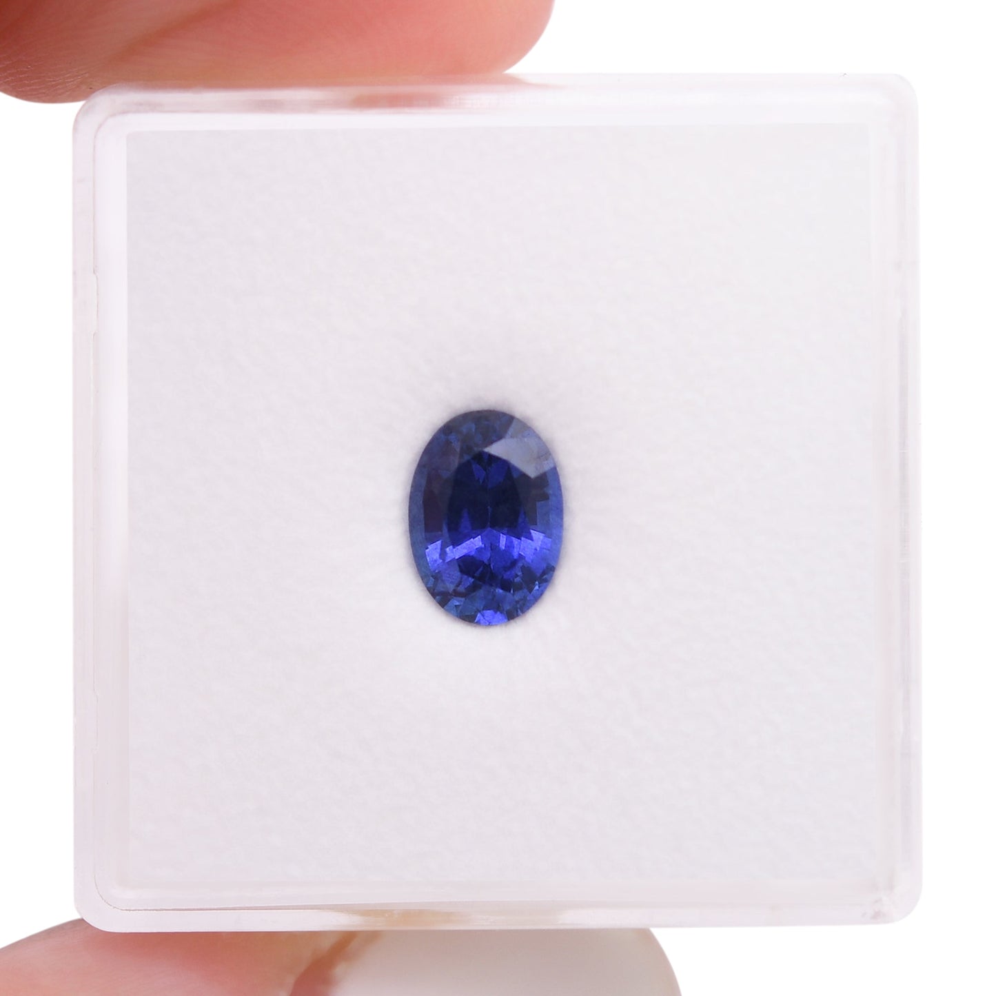 1,08 Karat blauer ovaler Saphir aus Sri Lanka