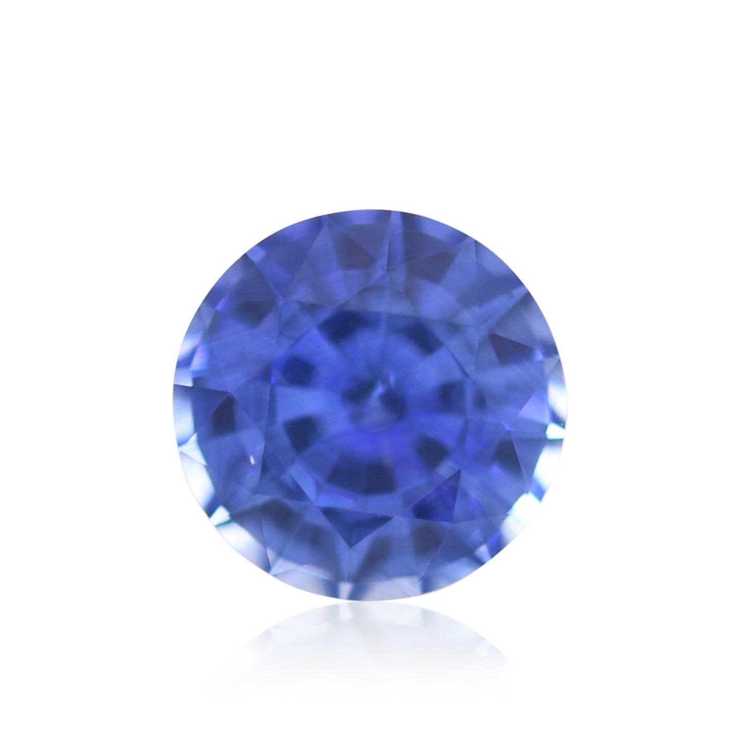 1,08 Karat blauer runder Saphir aus Sri Lanka