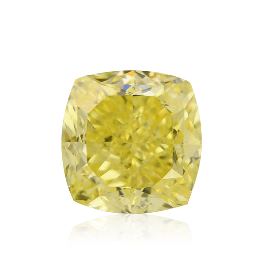 1,09 Karat Fancy Intense Yellow Cushion Diamond VS1 GIA