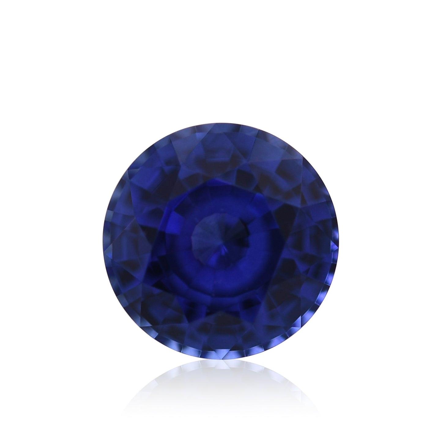 1,09 Karat blauer runder Saphir aus Sri Lanka