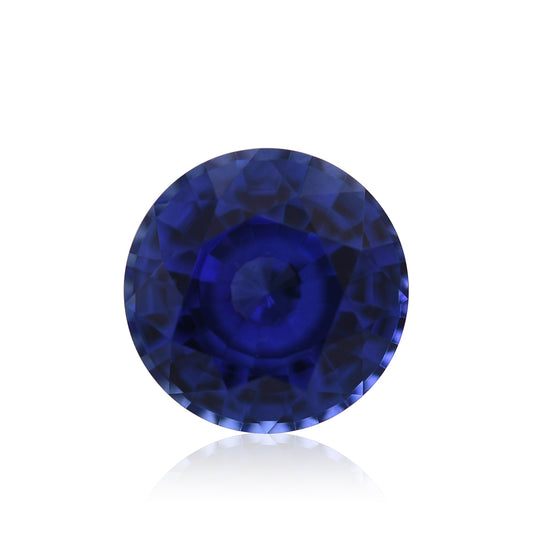 1,09 Karat blauer runder Saphir aus Sri Lanka