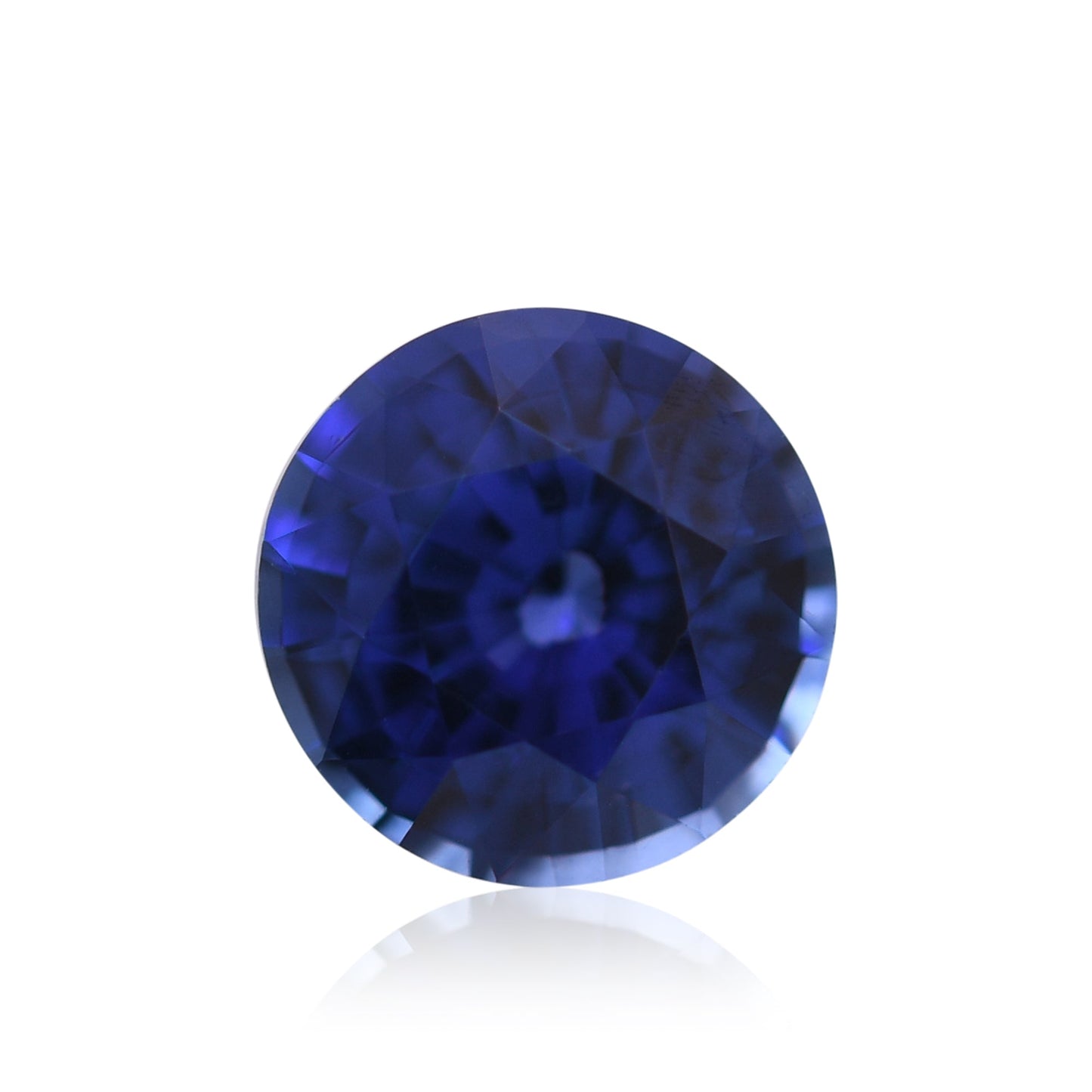 1,09 Karat blauer runder Saphir aus Sri Lanka