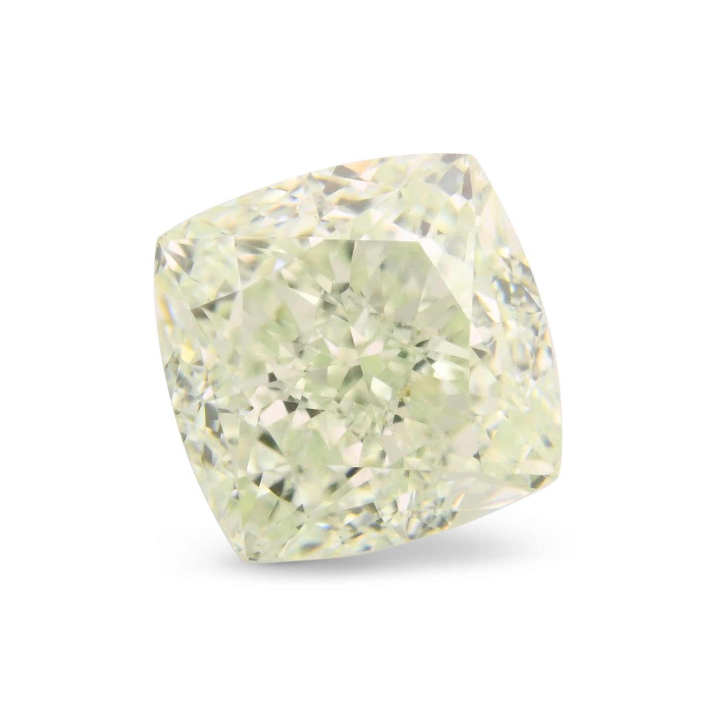 1.10 Carat Fancy Light Green Cushion Diamond VS1 GIA